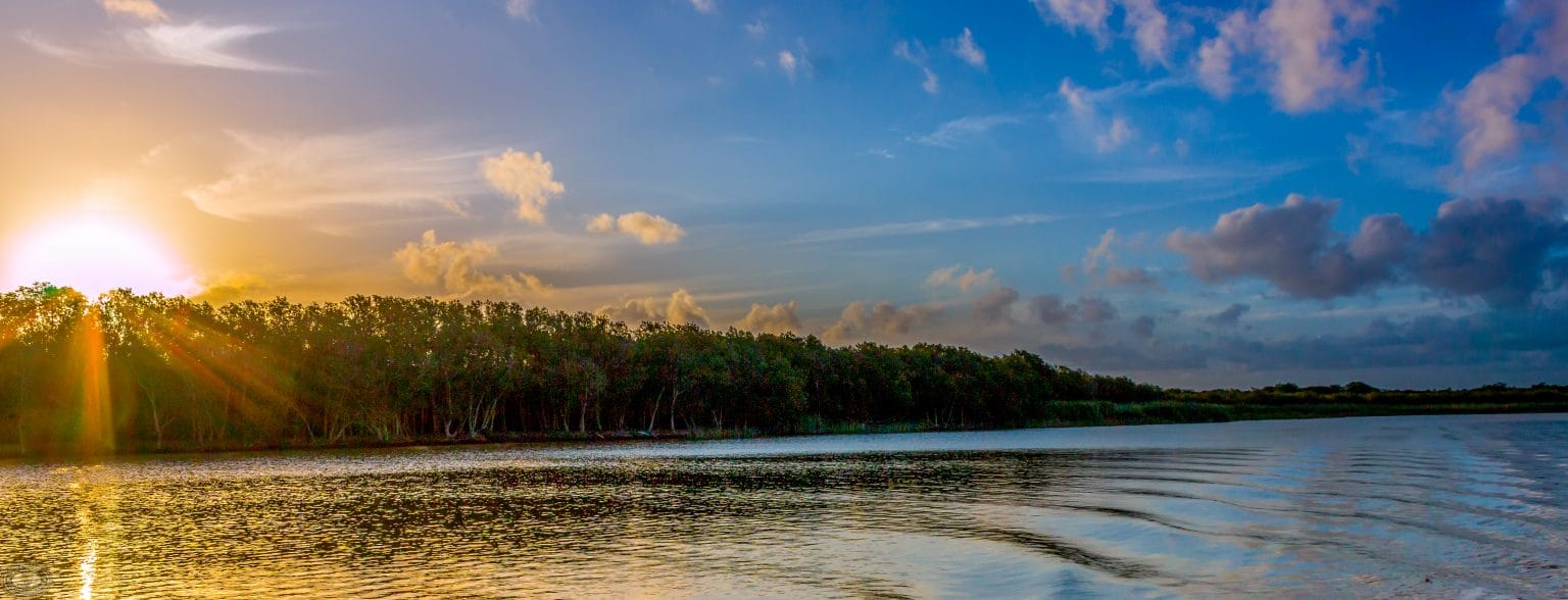 st lucia estuary view from sugarloaf campsite