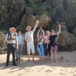 Clients at mission rocks cape vidal sadari day tour