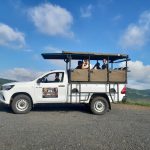 Heritage tours and safaris vehicle on cape vidal safari